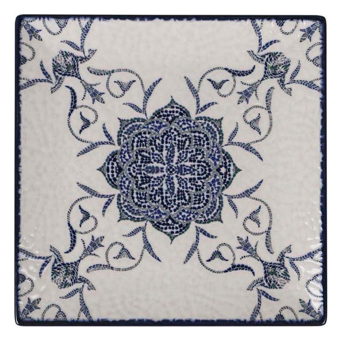 Farfurie pentru desert La Mediterránea Rosetta 18 x 18 x 2 cm (12 Unități)