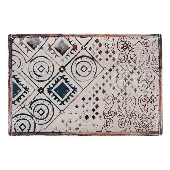 Platou pentru Servire La Mediterránea Grecia Porțelan Dreptunghiular 30 x 20 x 2,5 cm (6 Unități)