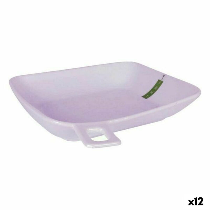 Farfurie Adâncă La Mediterránea Yummy Alb Pătrat 22,5 x 19,5 cm (12 Unități) (23 cm)