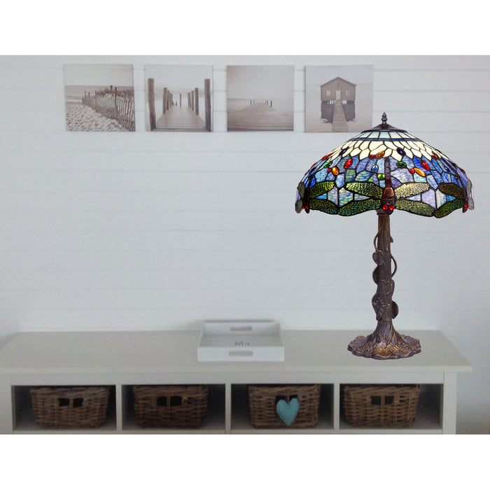 Lampă de masă Viro Bell Albastru Zinc 60 W 40 x 58 x 40 cm