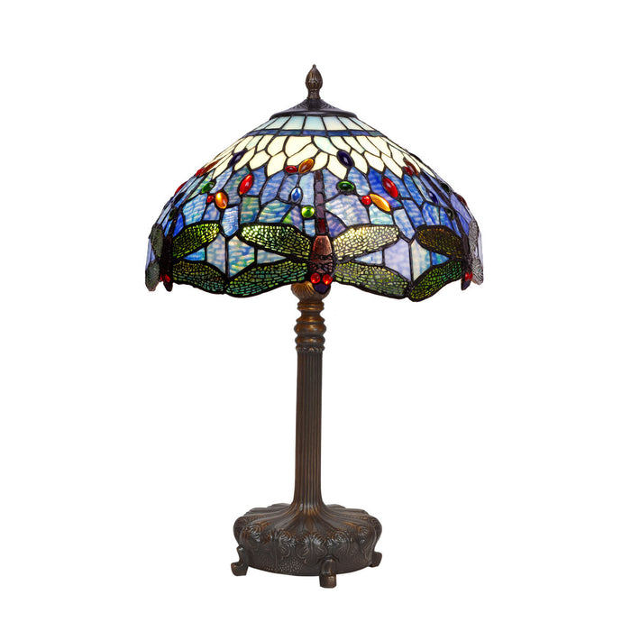 Lampă de masă Viro Belle Epoque Albastru Blue Zinc 60 W 40 x 62 x 40 cm