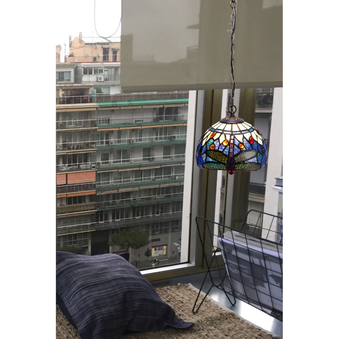 Lustră Viro Belle Epoque Albastru Fier 60 W 20 x 125 x 20 cm