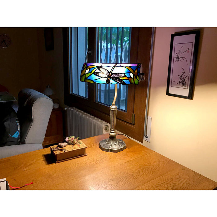 Lampă de masă Viro Fly Albastru Zinc 60 W 34 x 54 x 23 cm