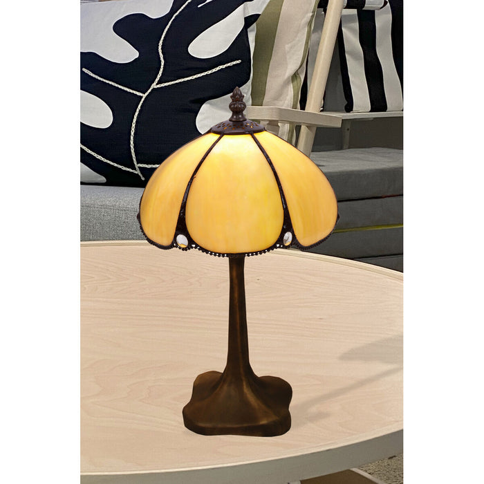 Lampă de masă Viro Virginia Bej Zinc 60 W 20 x 37 x 20 cm