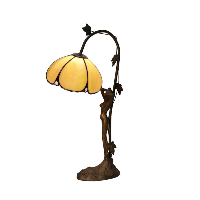 Lampă de masă Viro Virginia Bej Zinc 60 W 20 x 54 x 35 cm