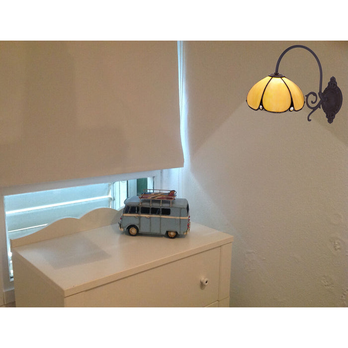 Lampă de perete Viro Virginia Fildeș Alamă 60 W 20 x 26 x 33 cm