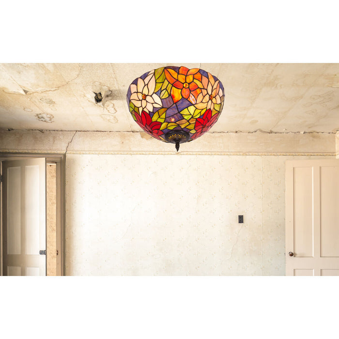 Lustră Viro Güell Roșu Fier 60 W 40 x 25 x 40 cm