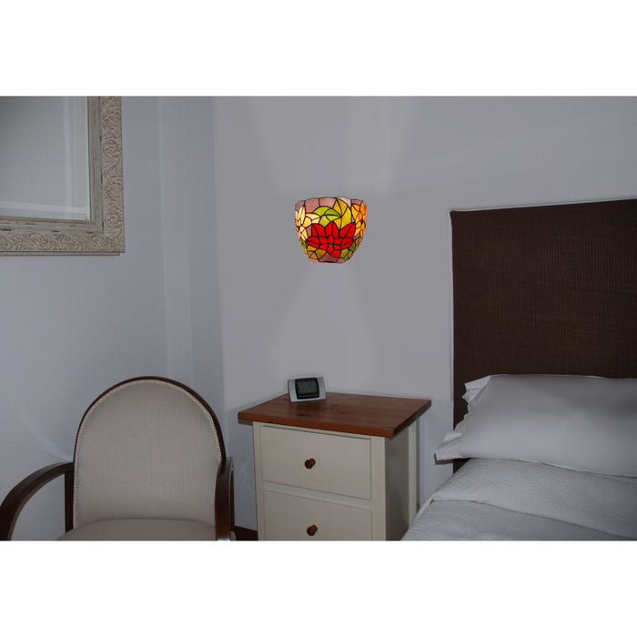 Lampă de perete Viro Güell Albastru Multicolor Fier 60 W 24 x 20 x 22 cm