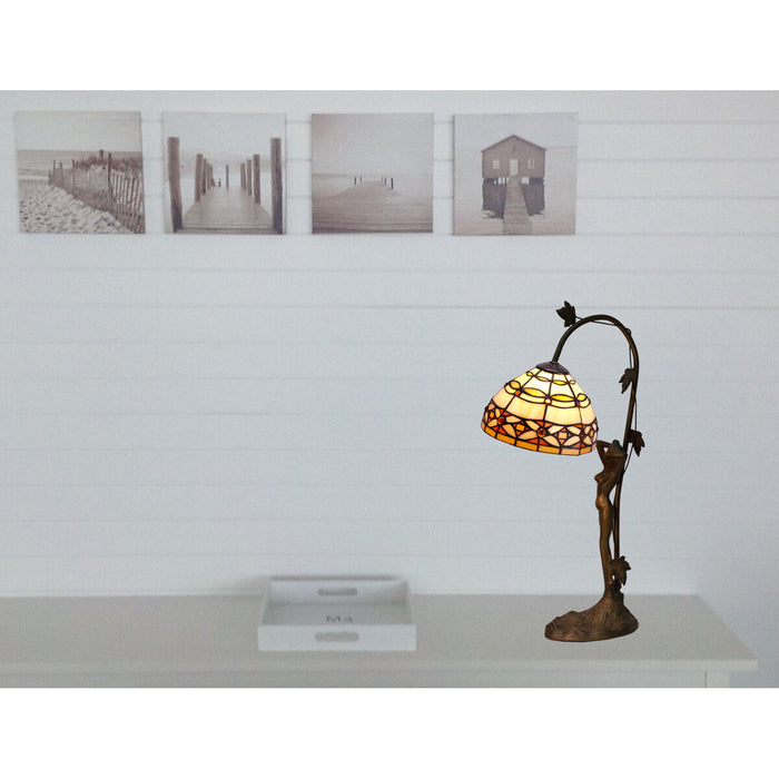 Lampă de masă Viro Marfil Fildeș Zinc 60 W 20 x 54 x 20 cm