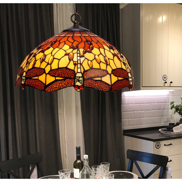 Lustră Viro Belle Amber Chihlimbar Fier 60 W 40 x 130 x 40 cm