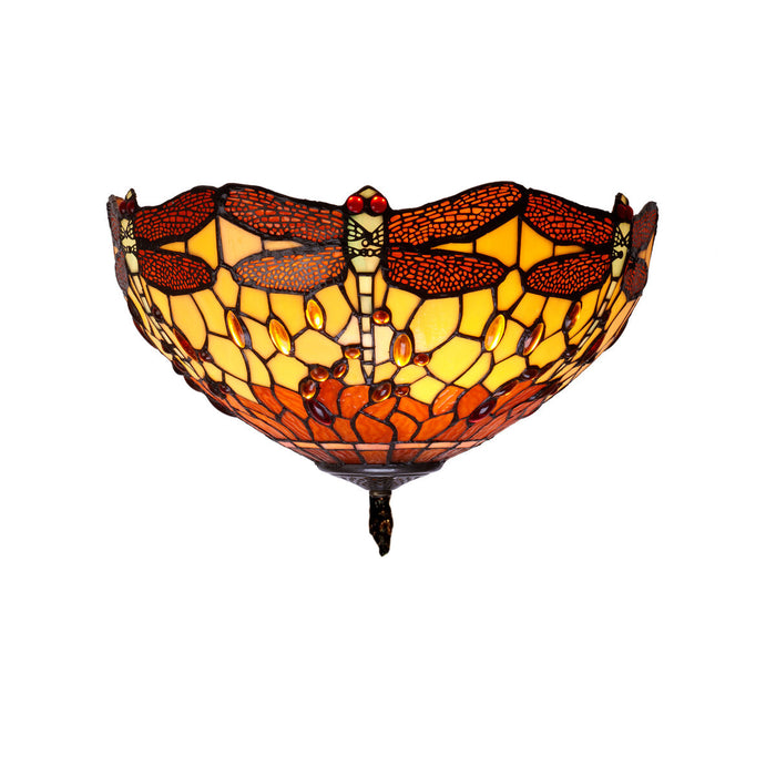Lustră Viro Belle Amber Chihlimbar Fier 60 W 40 x 25 x 40 cm