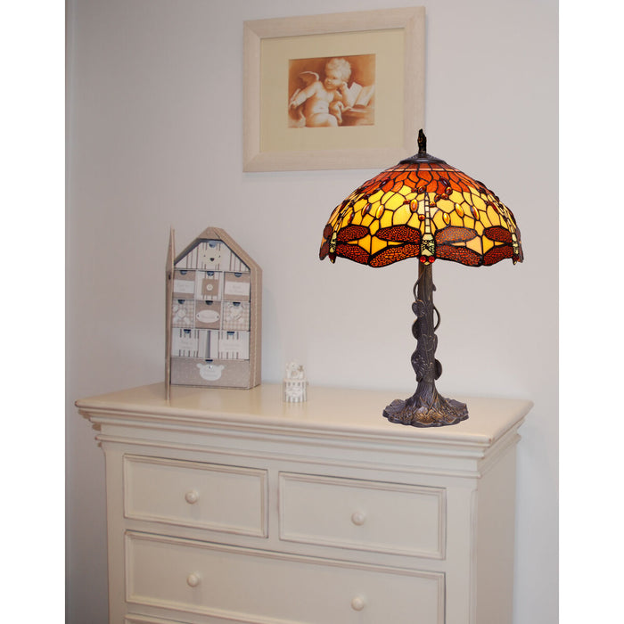 Lampă de masă Viro Belle Amber Chihlimbar Zinc 60 W 40 x 60 x 40 cm