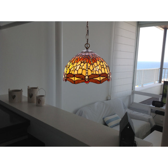 Lustră Viro Belle Amber Chihlimbar Fier 60 W 30 x 125 x 30 cm