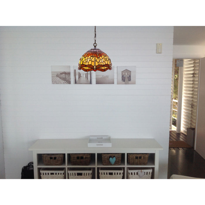 Lustră Viro Belle Amber Chihlimbar Fier 60 W 30 x 125 x 30 cm