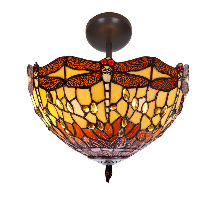 Lustră Viro Belle Amber Chihlimbar Fier 60 W 30 x 40 x 30 cm