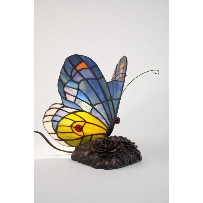 Lampă de masă Viro Iluminación Modrý 60 W 17 x 23 x 17 cm Fluture