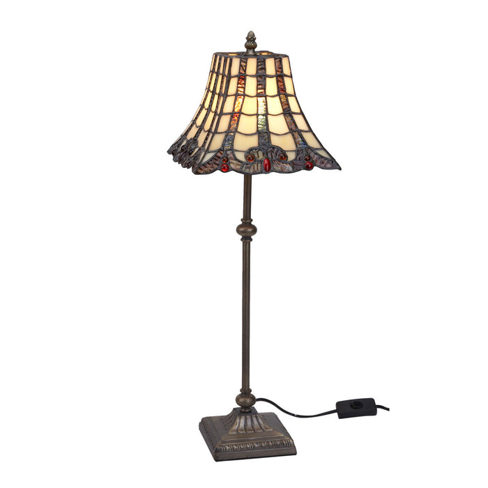 Lampă de masă Viro Iluminación Crem Zinc 60 W 20 x 60 x 20 cm