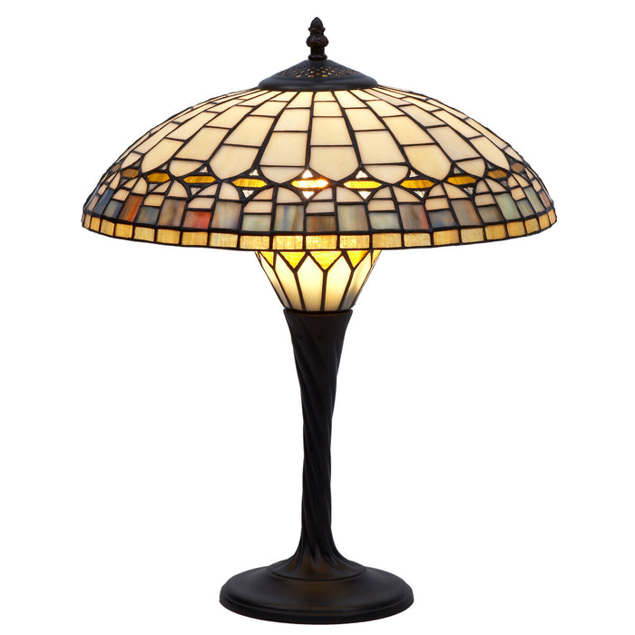 Lampă de masă Viro Quarz Chihlimbar Zinc 60 W 40 x 56 x 40 cm