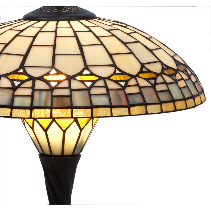 Lampă de masă Viro Quarz Chihlimbar Zinc 60 W 40 x 56 x 40 cm