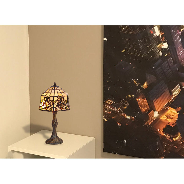 Lampă de masă Viro Hexa Fildeș Zinc 60 W 20 x 37 x 20 cm