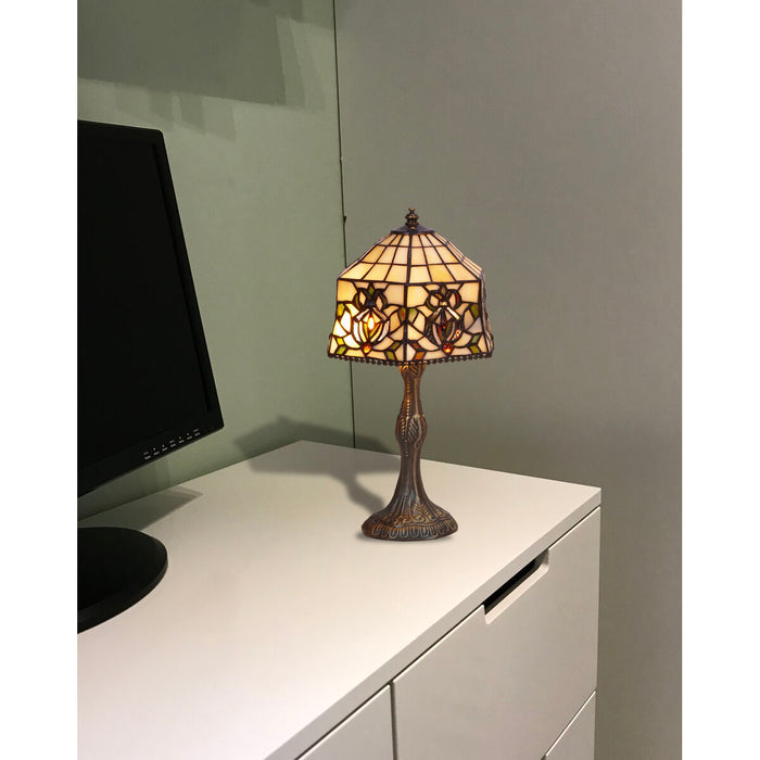 Lampă de masă Viro Hexa Fildeș Zinc 60 W 20 x 37 x 20 cm