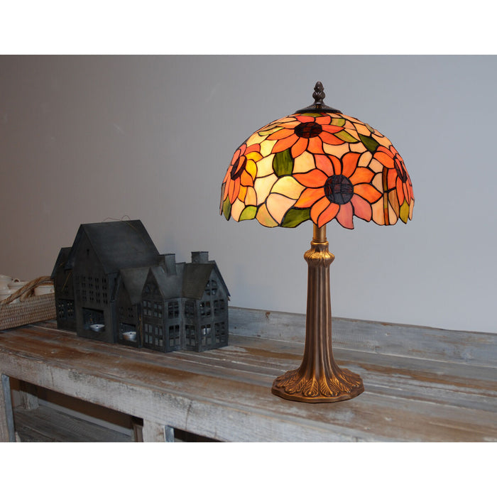 Lampă de masă Viro Diamond Multicolor Zinc 30 x 50 x 30 cm Květiny