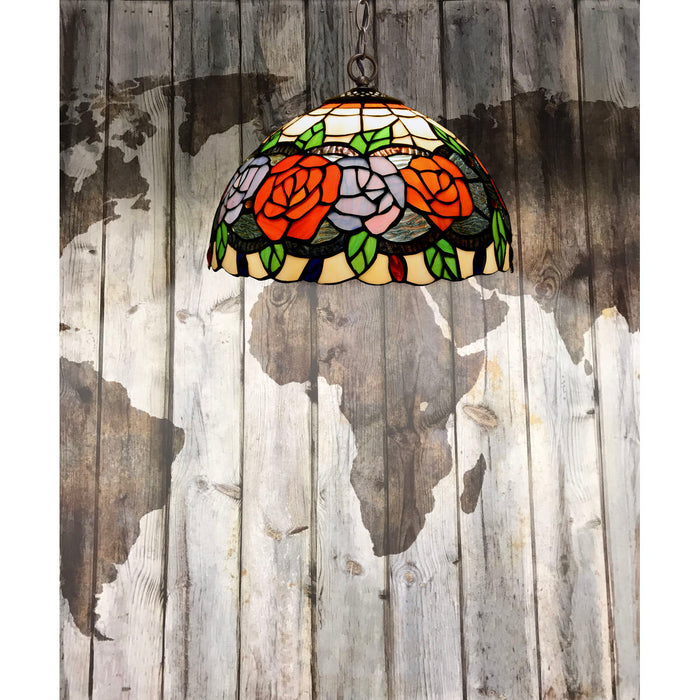 Lustră Viro Rosy Multicolor Fier 60 W 30 x 125 x 30 cm