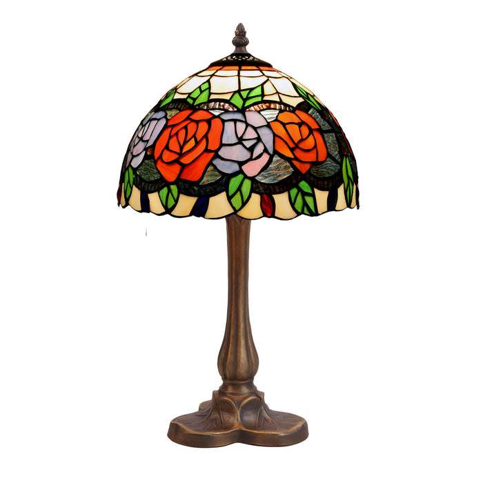 Lampă de masă Viro Rosy Roșu Verde Portocaliu Orange Zinc 60 W 20 x 37 x 20 cm