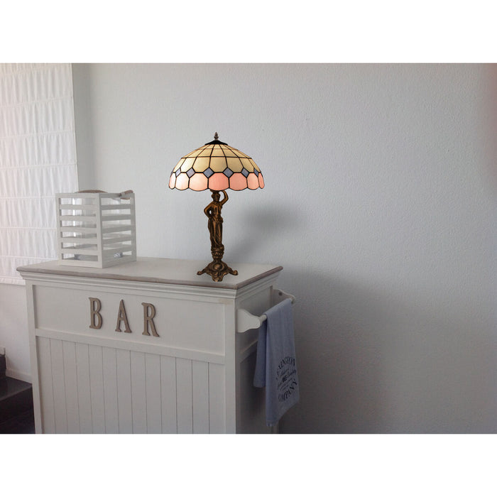 Lampă de masă Viro Pink Maro Zinc 60 W 30 x 50 x 30 cm