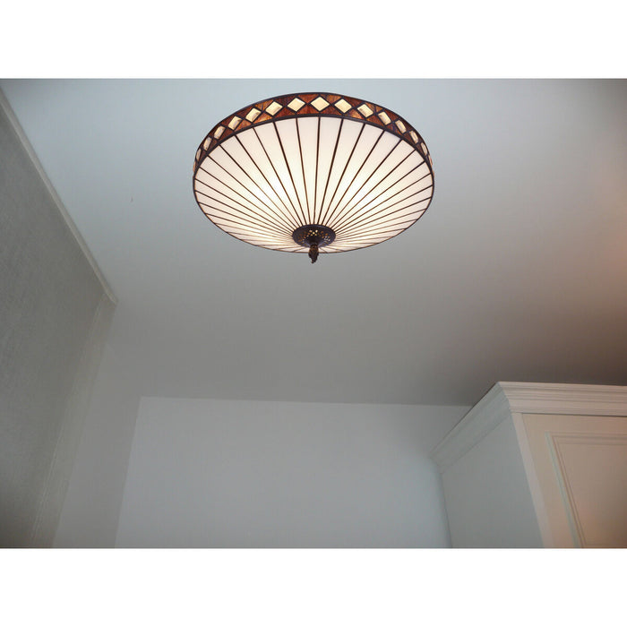 Lustră Viro Ilumina Alb Fier 60 W 45 x 25 x 45 cm