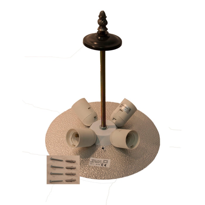 Lustră Viro Ilumina Alb Fier 60 W 45 x 25 x 45 cm