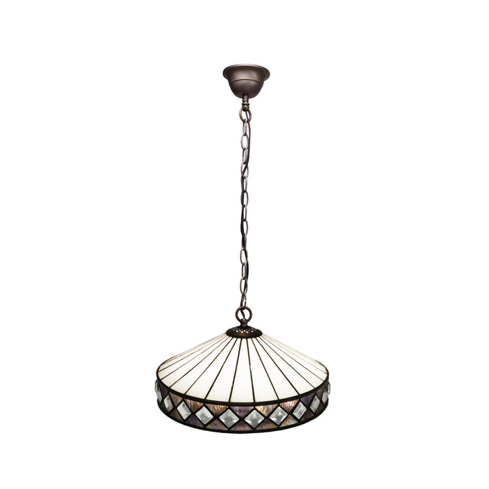 Lustră Viro Ilumina Alb Fier 60 W 30 x 125 x 30 cm