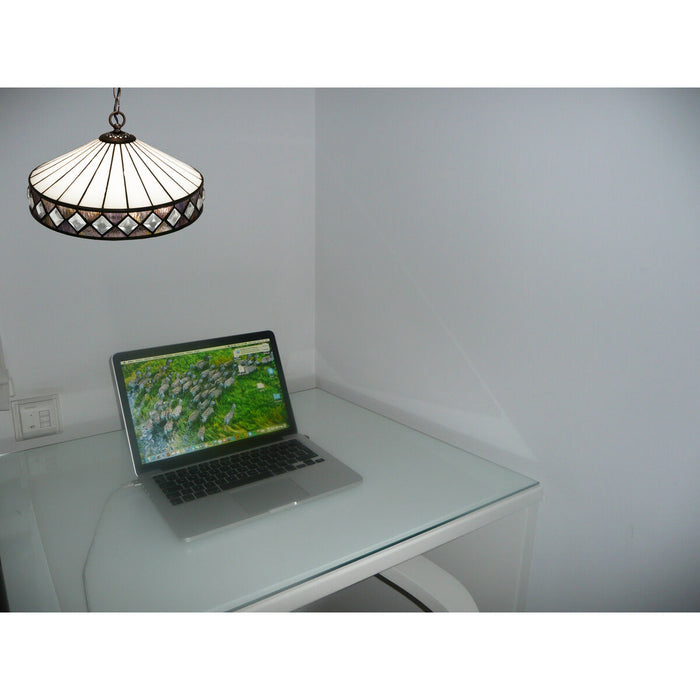Lustră Viro Ilumina Alb Fier 60 W 30 x 125 x 30 cm