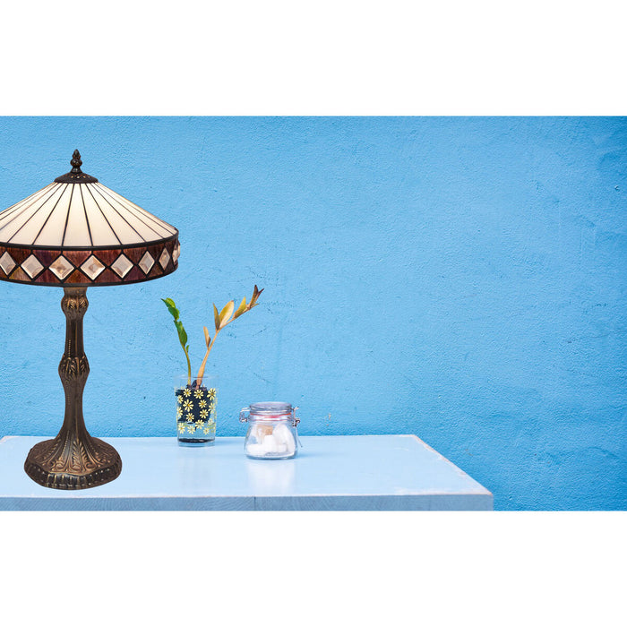Lampă de masă Viro Ilumina Alb Zinc 60 W 30 x 50 x 30 cm