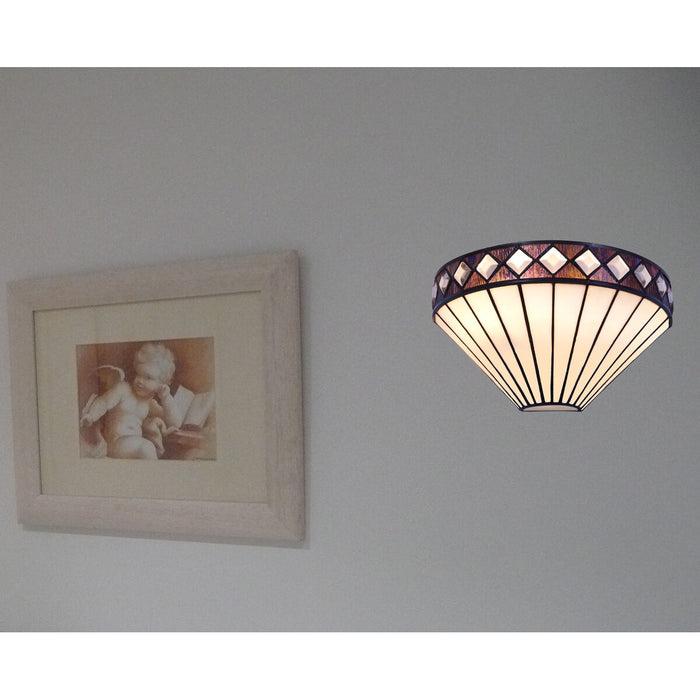 Lampă de perete Viro Ilumina Alb Fier 60 W 30 x 22 x 14 cm