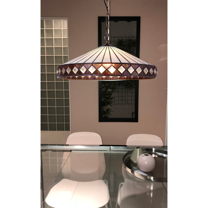 Lustră Viro Ilumina Alb Fier 60 W 45 x 125 x 45 cm