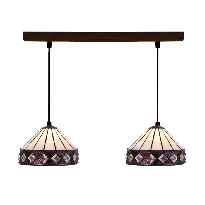Lustră Viro Alb Fier 60 W 50 x 20 x 20 cm