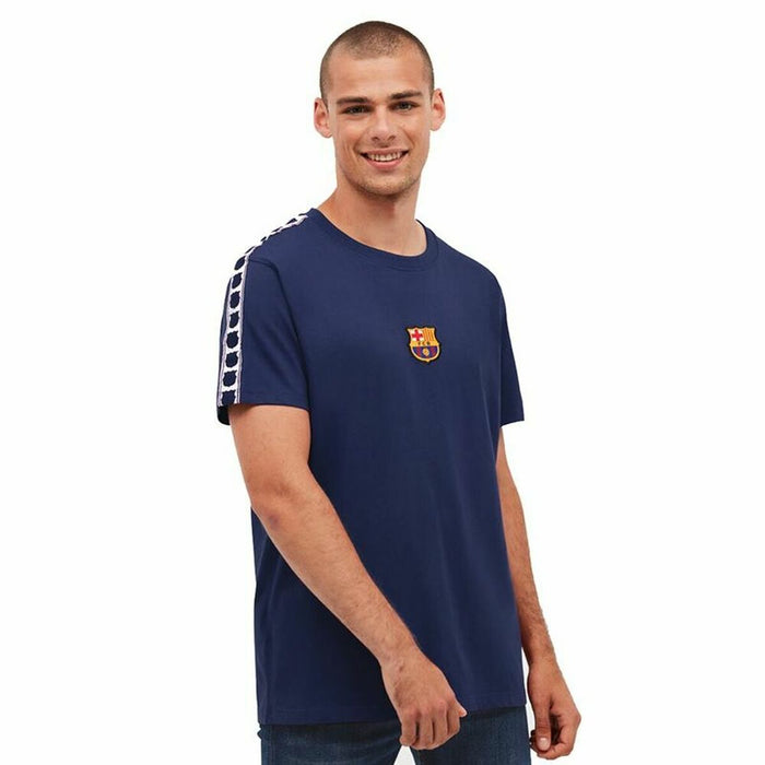 Tricou de Fotbal cu Mânecă Scurtă Bărbat F.C. Barcelona Bleumarin