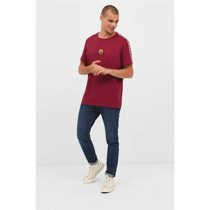 Tricou de Fotbal cu Mânecă Scurtă Bărbat F.C. Barcelona Maro