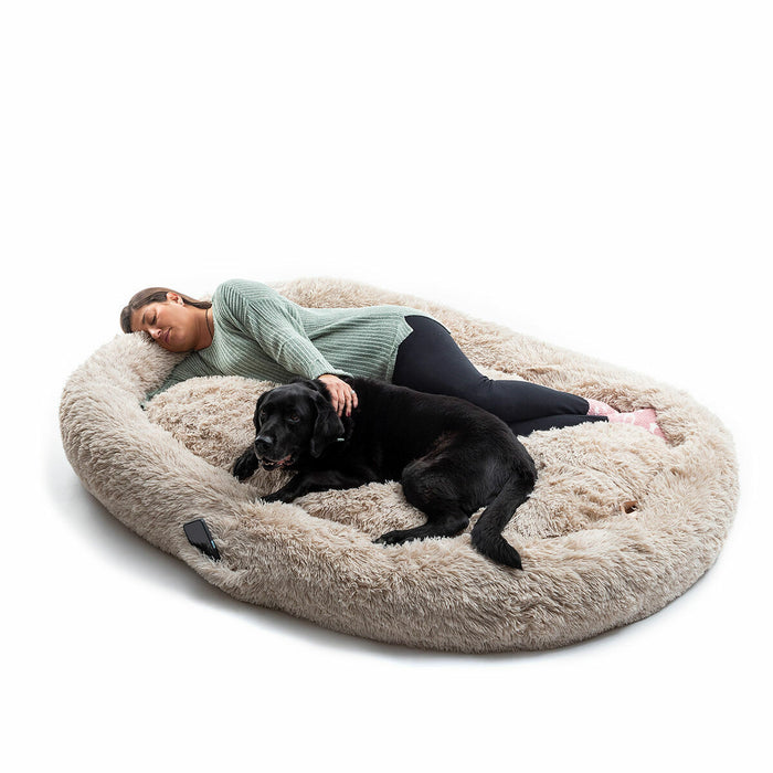 Pat de câini pentru oameni | Human Dog Bed XXL InnovaGoods Beige