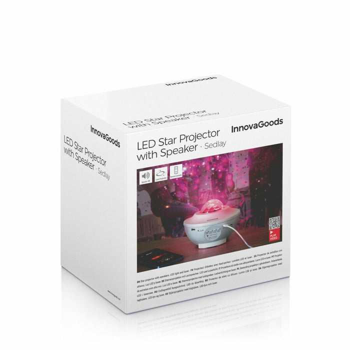Proiector de stele LED și laser cu difuzoare Sedlay InnovaGoods