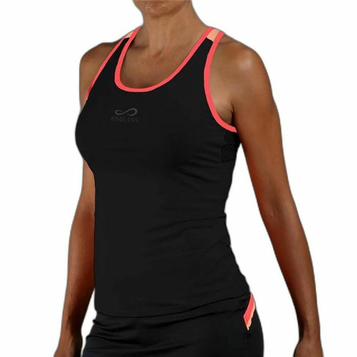 Tricou Sport cu Mânecă Scurtă Endless Flow  Negru