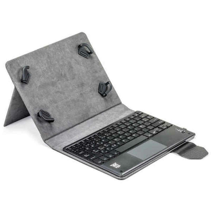 Tastatură Bluetooth cu Suport pentru Tabletă Maillon Technologique MTKEYBLUETOUCHCB TOUCHPAD BLUETOOTH 9,7"-10,2" Negru
