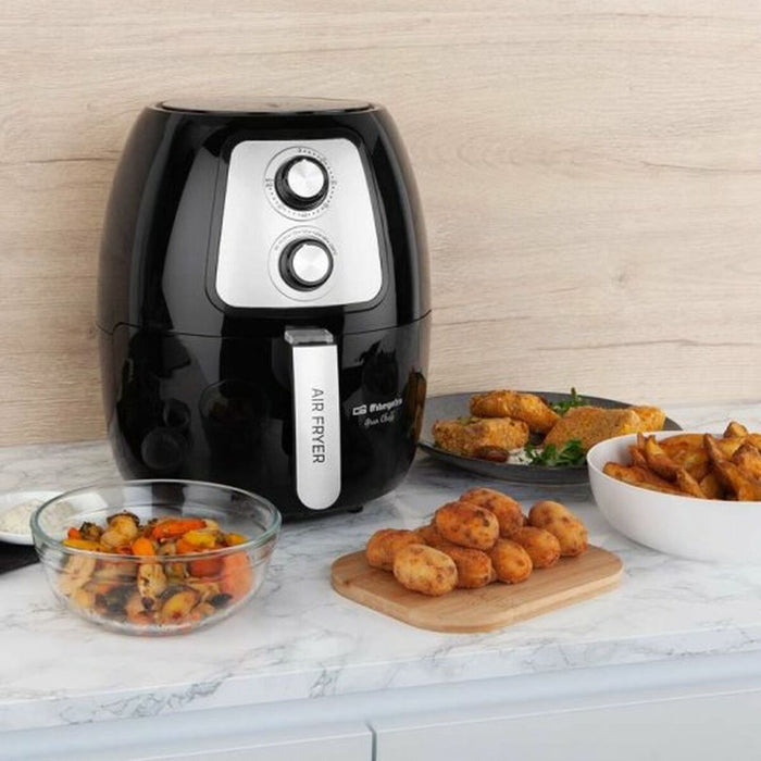 Friteuză fără Ulei Orbegozo FDR 60 Negru Multicolor 1500 W 1 L