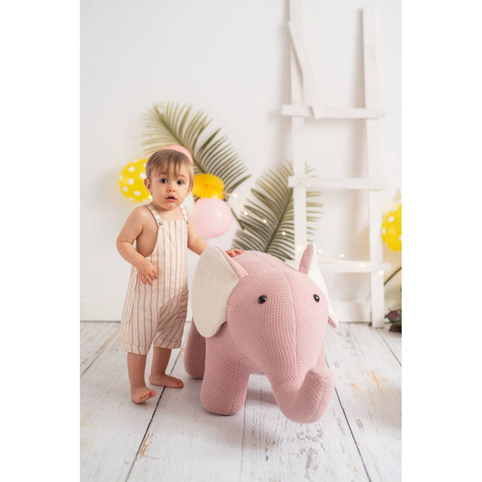 Jucărie de Pluș Crochetts AMIGURUMIS MAXI Alb Elefant 90 x 48 x 35 cm