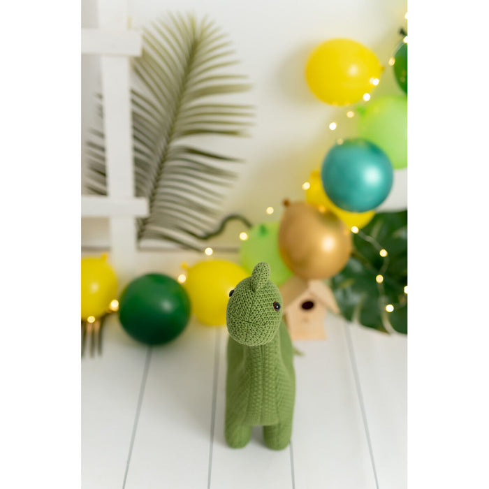 Jucărie de Pluș Crochetts AMIGURUMIS MINI Verde Dinozaur 47 x 41 x 13 cm