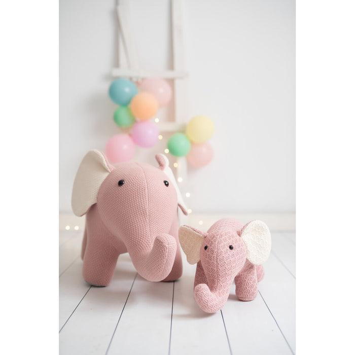 Jucărie de Pluș Crochetts AMIGURUMIS PACK Alb Elefant 48 x 26 x 23 cm 90 x 35 x 48 cm 2 Piese