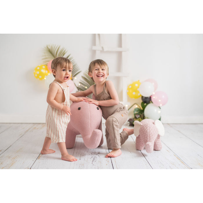 Jucărie de Pluș Crochetts AMIGURUMIS PACK Alb Elefant 48 x 26 x 23 cm 90 x 35 x 48 cm 2 Piese