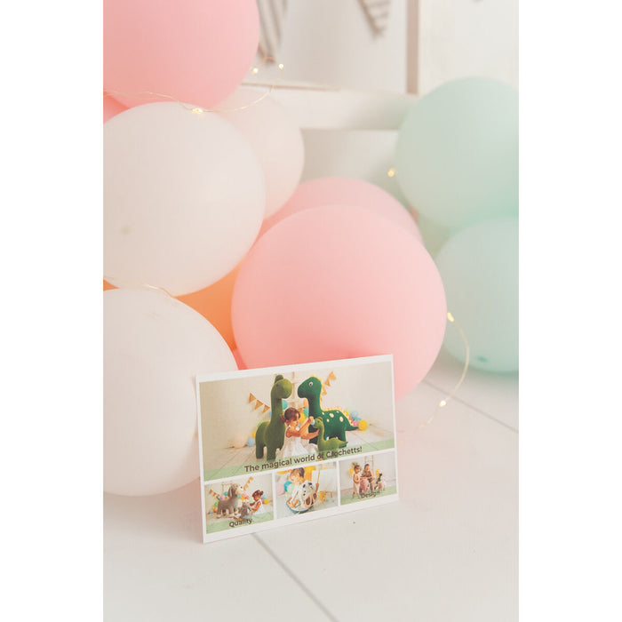 Jucărie de Pluș Crochetts AMIGURUMIS MINI Alb Gri Unicorn 46 x 36 x 16 cm