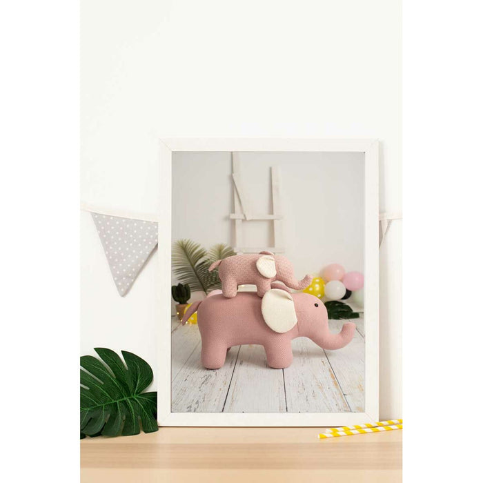Tablou Crochetts Multicolor 33 x 43 x 2 cm Elefant